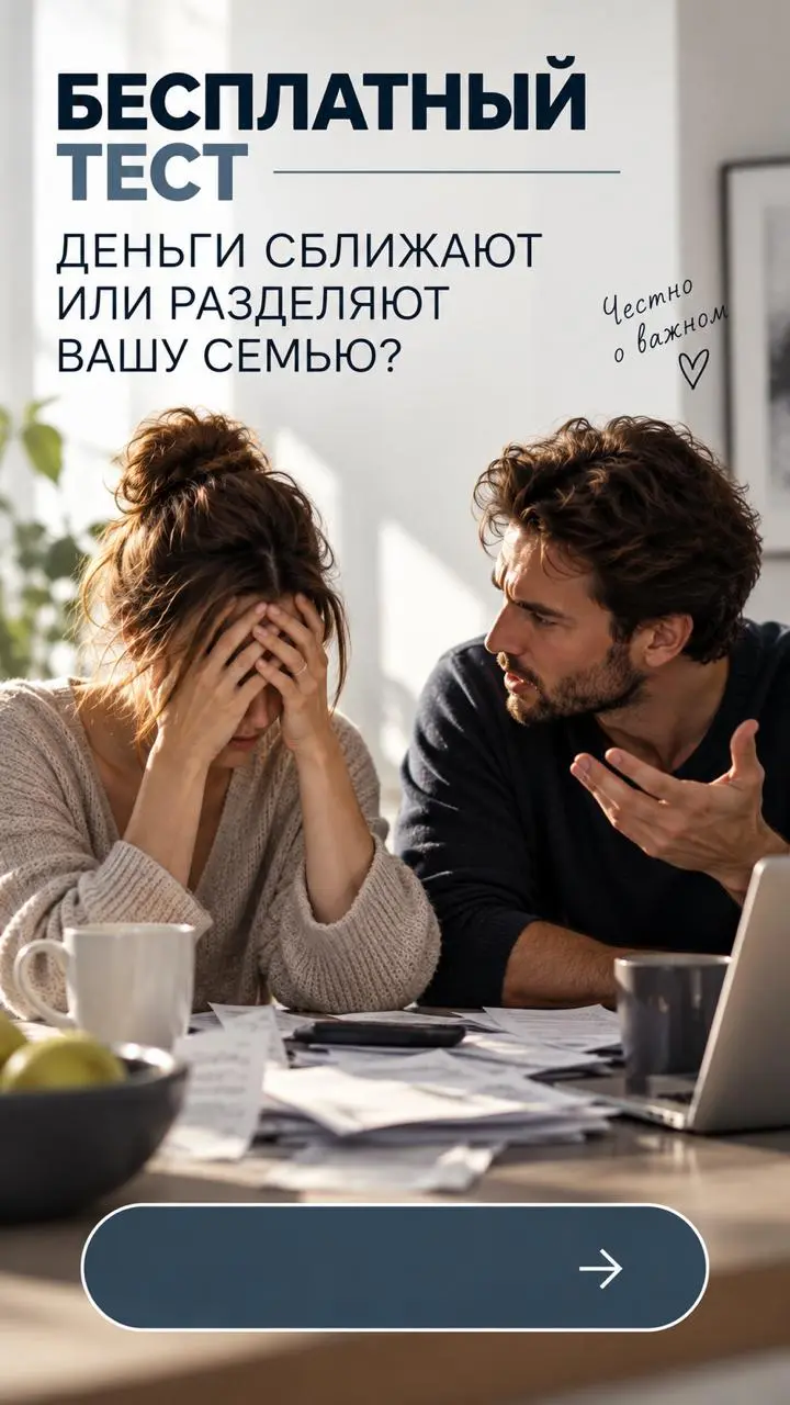 Измерьте свой индекс финансового благополучия в семейной жизни!
Деньги умеют не только объединять семью, но и медленно разрушать её | Сетка — социальная сеть от hh.ru