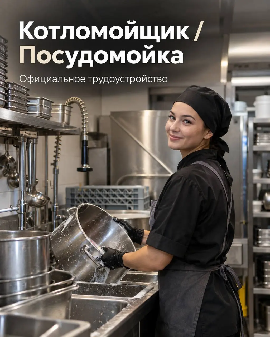 1️⃣КОТЛОМОЙЩИК - от 4000₽/смена
2️⃣ПОСУДОМОЙКА - от 3800₽/смена + 500₽ чаевые
Ресторан
• Москва
• Рестораны/Кафе
• +79067118376
Полное описание вакансии размещено в Телеграм и Макс | Сетка — социальная сеть от hh.ru