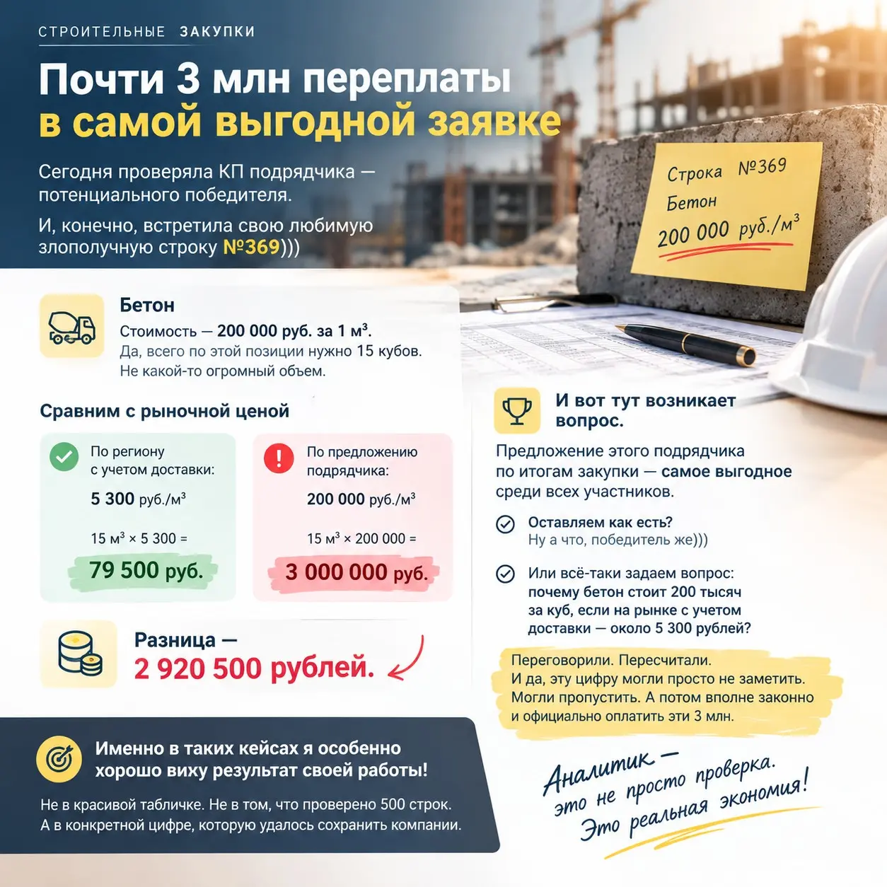 "Золотой" бетон по 200, берем? | Сетка — социальная сеть от hh.ru