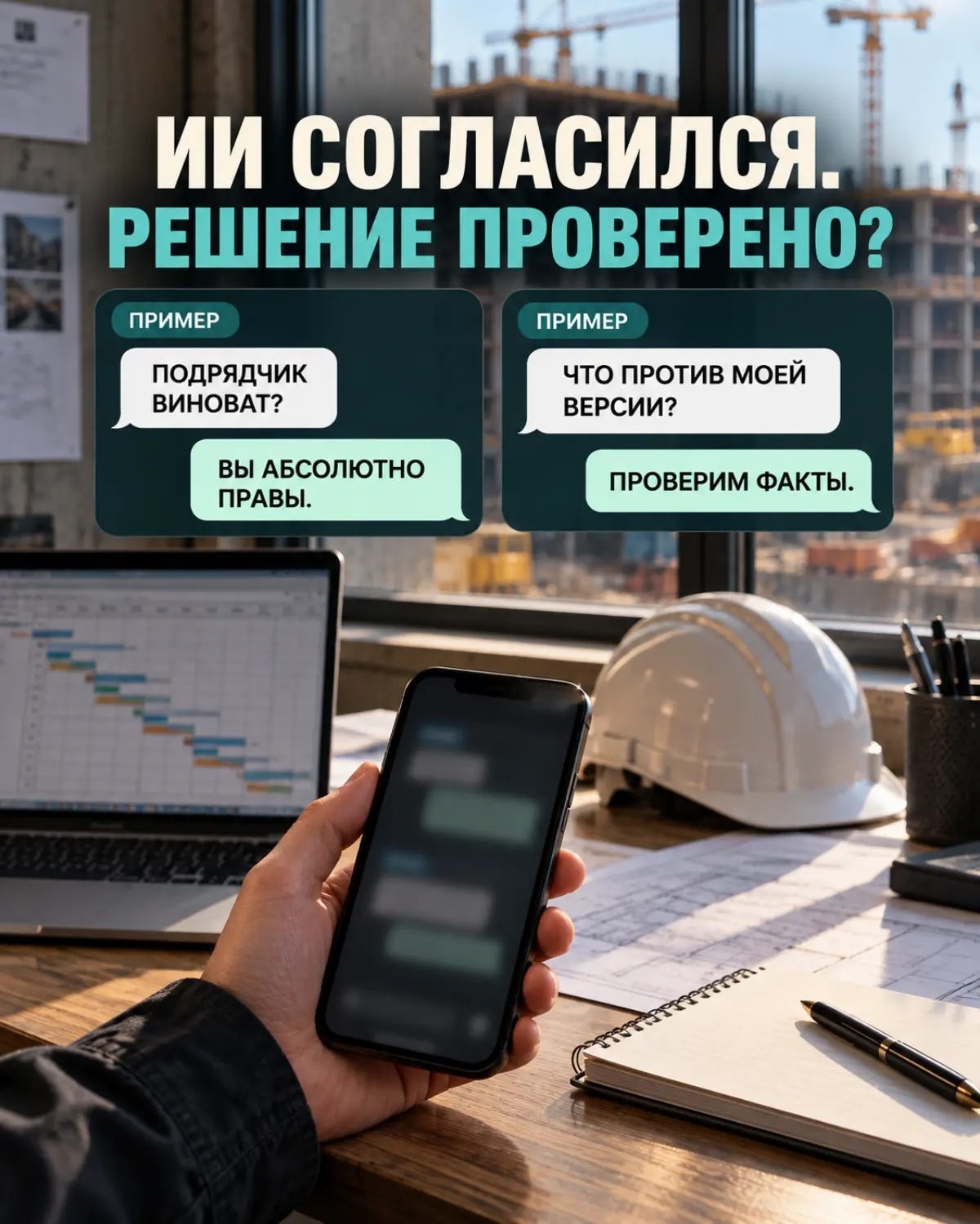ИИ поддержал управленческое решение. | Сетка — социальная сеть от hh.ru
