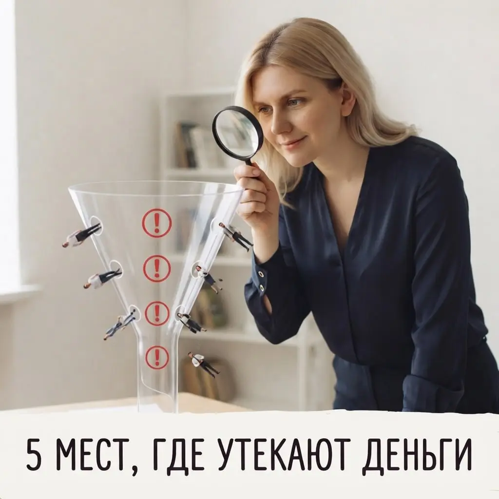 5 мест, где ваша воронка тихо теряет клиентов. Вы этого не видите, но они - да 👻
Клиент не пишет:
"У вас тут неудобно".
Он не жалуется.
Он просто уходит | Сетка — социальная сеть от hh.ru