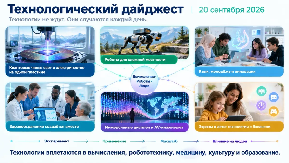 Технологический дайджест: 20 сентября 2026 | Сетка — социальная сеть от hh.ru