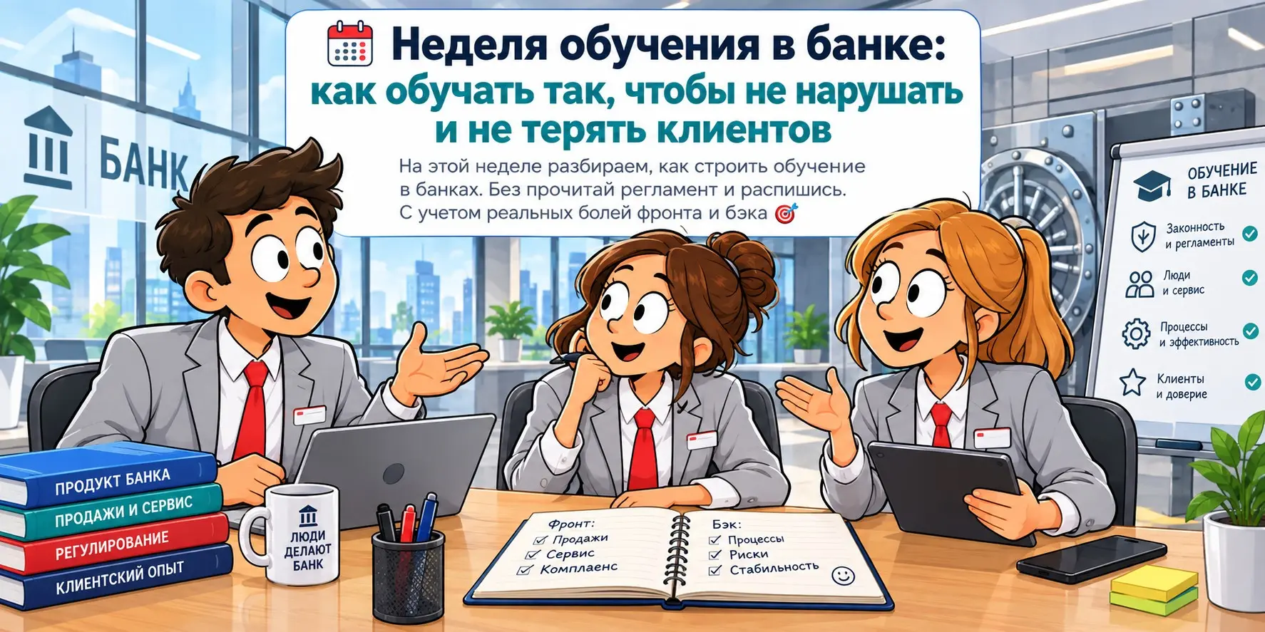 🗓️Неделя обучения в банке: как обучать, не теряя клиентов? | Сетка — социальная сеть от hh.ru