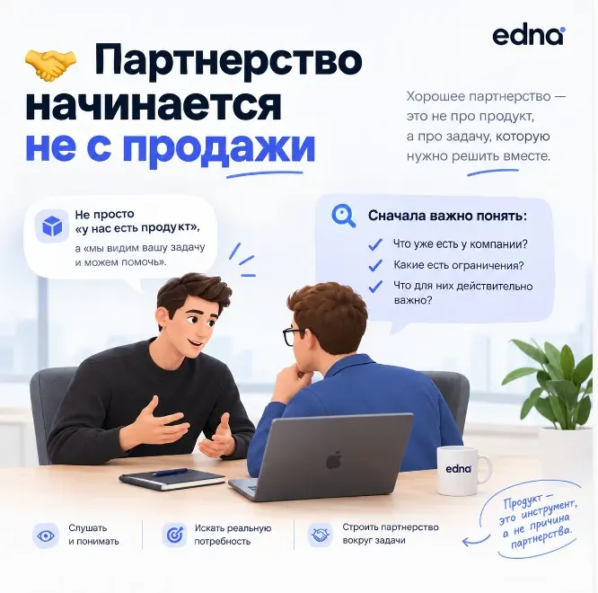 🤝 Партнерство начинается не с продажи | Сетка — социальная сеть от hh.ru