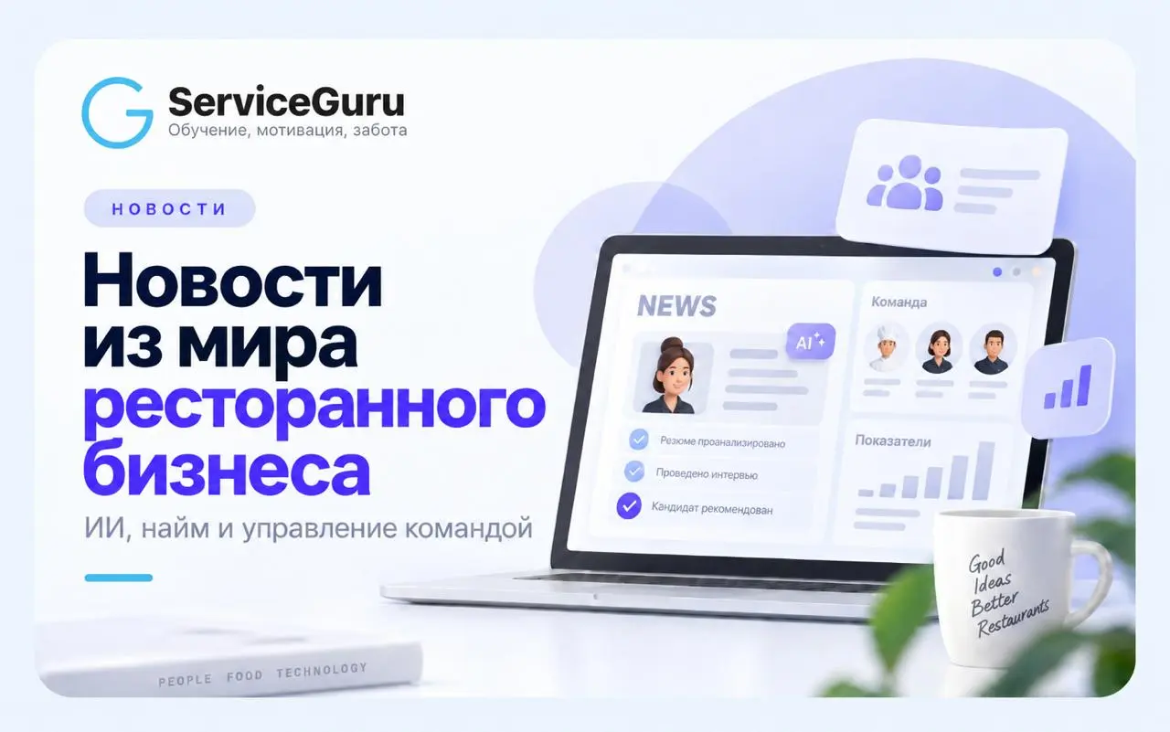 🔥 Новости из мира ресторанного бизнеса: ИИ, найм и управление командой
1️⃣ Франчайзи «Вкусно — и точка» планирует внедрить ИИ для управления 105 ресторанами
Один из крупнейших франчайзи сети — «Регион... | Сетка — социальная сеть от hh.ru