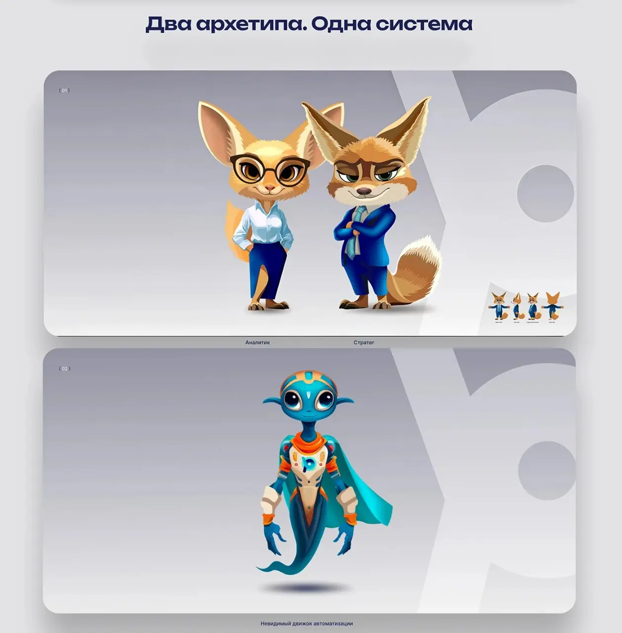 Бренд-маскоты для UX анимации - Business Pad | Сетка — социальная сеть от hh.ru