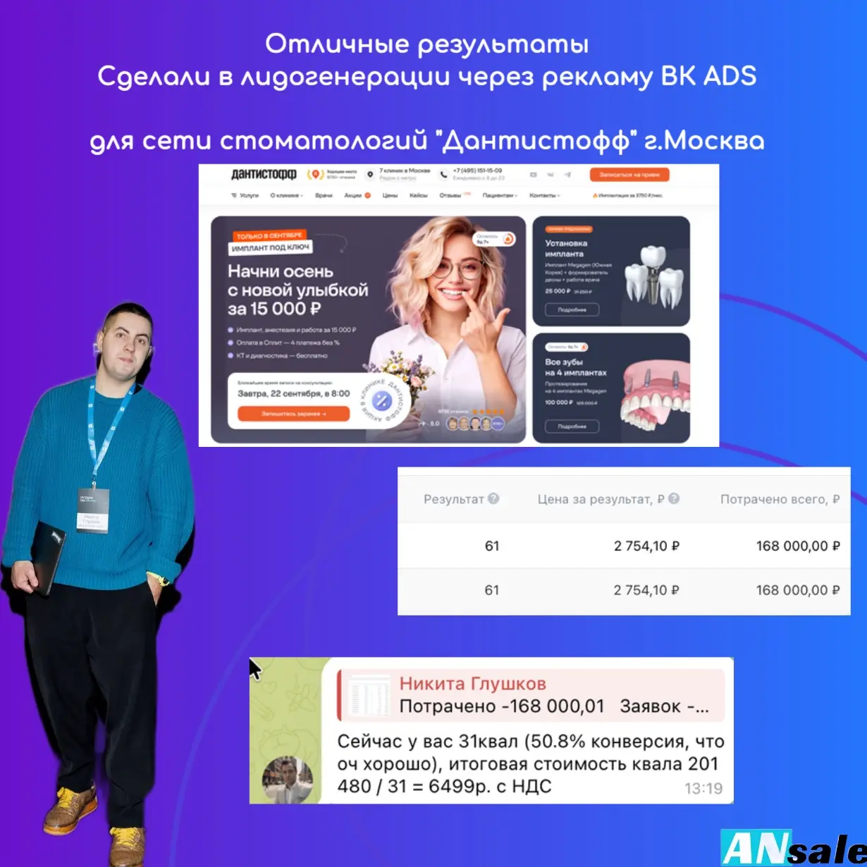 Лидогенерация для Стоматологий | Сетка — социальная сеть от hh.ru