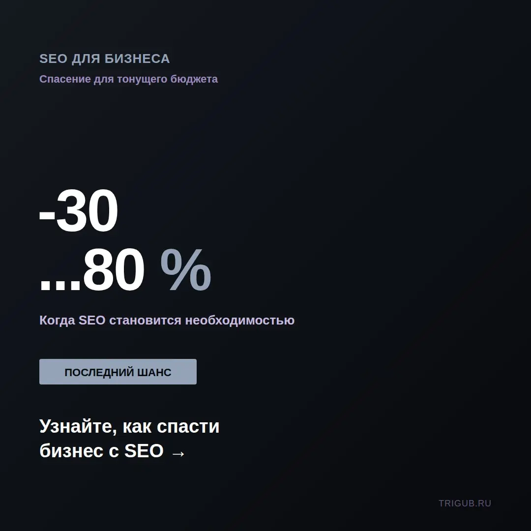SEO как последний шанс тонущего бизнеса | Сетка — социальная сеть от hh.ru