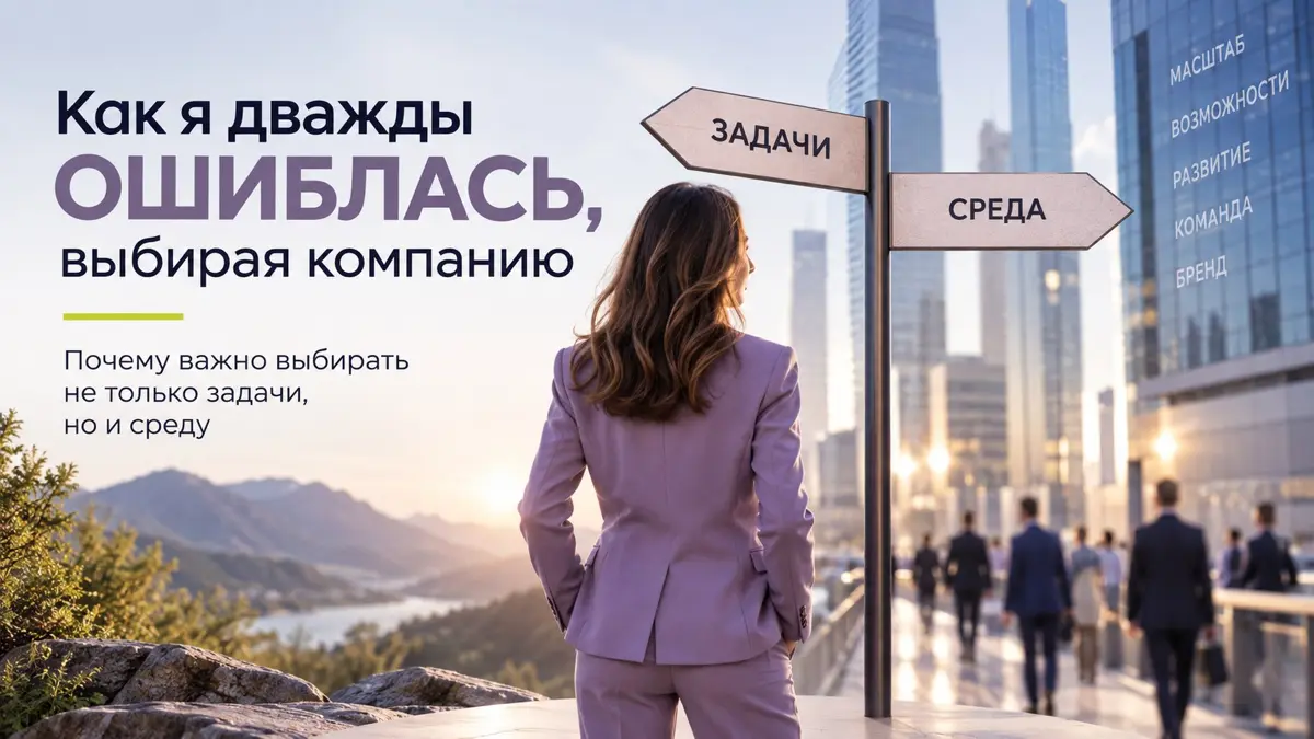 Как я дважды ошиблась, выбирая компанию | Сетка — социальная сеть от hh.ru