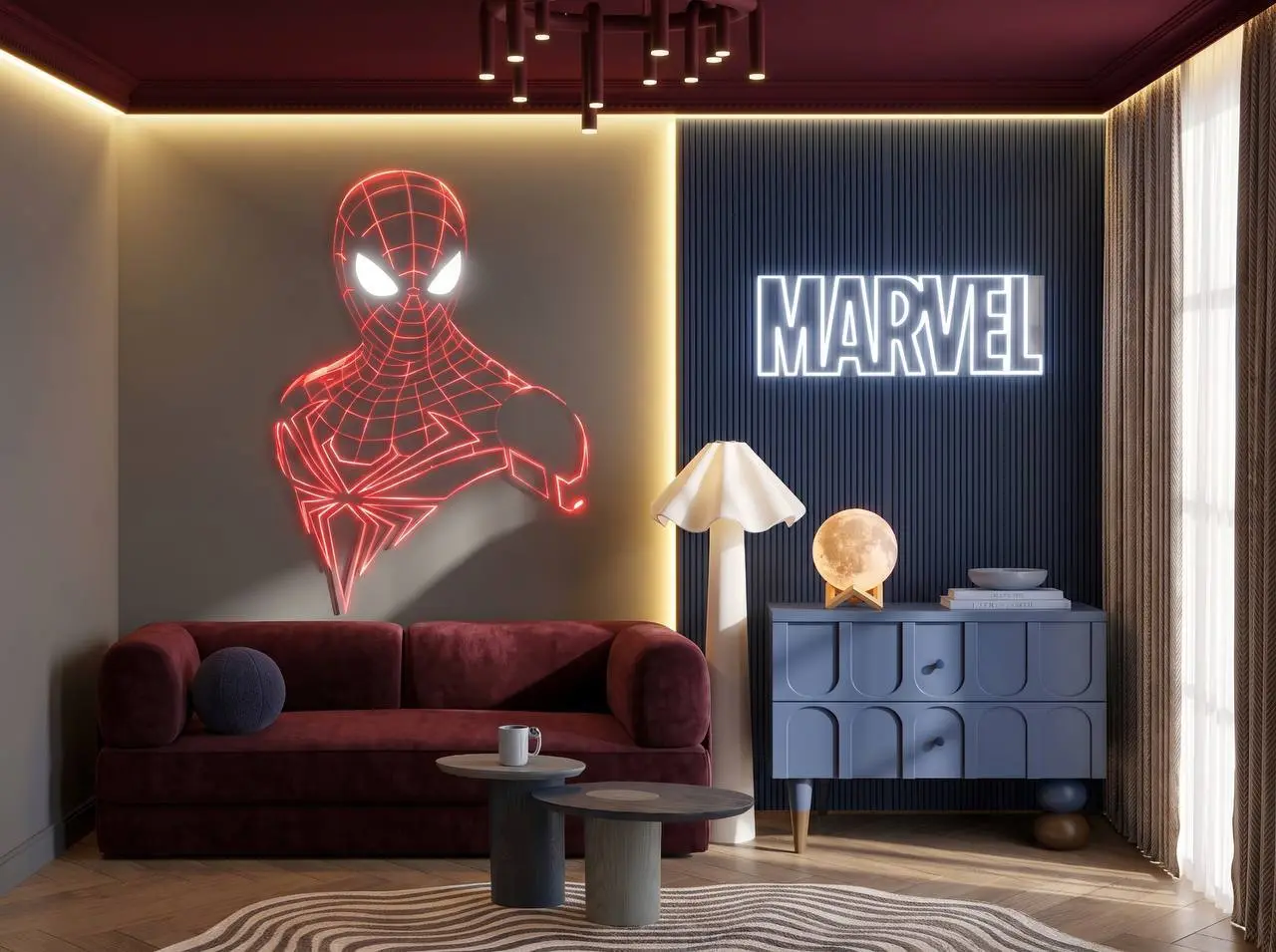 🕷️Интерьер для истинных фанатов: Человек-Паук дома🕷️
Мы решили не отставать от трендов и собрали интерьер в стиле Питера Паркера | Сетка — социальная сеть от hh.ru