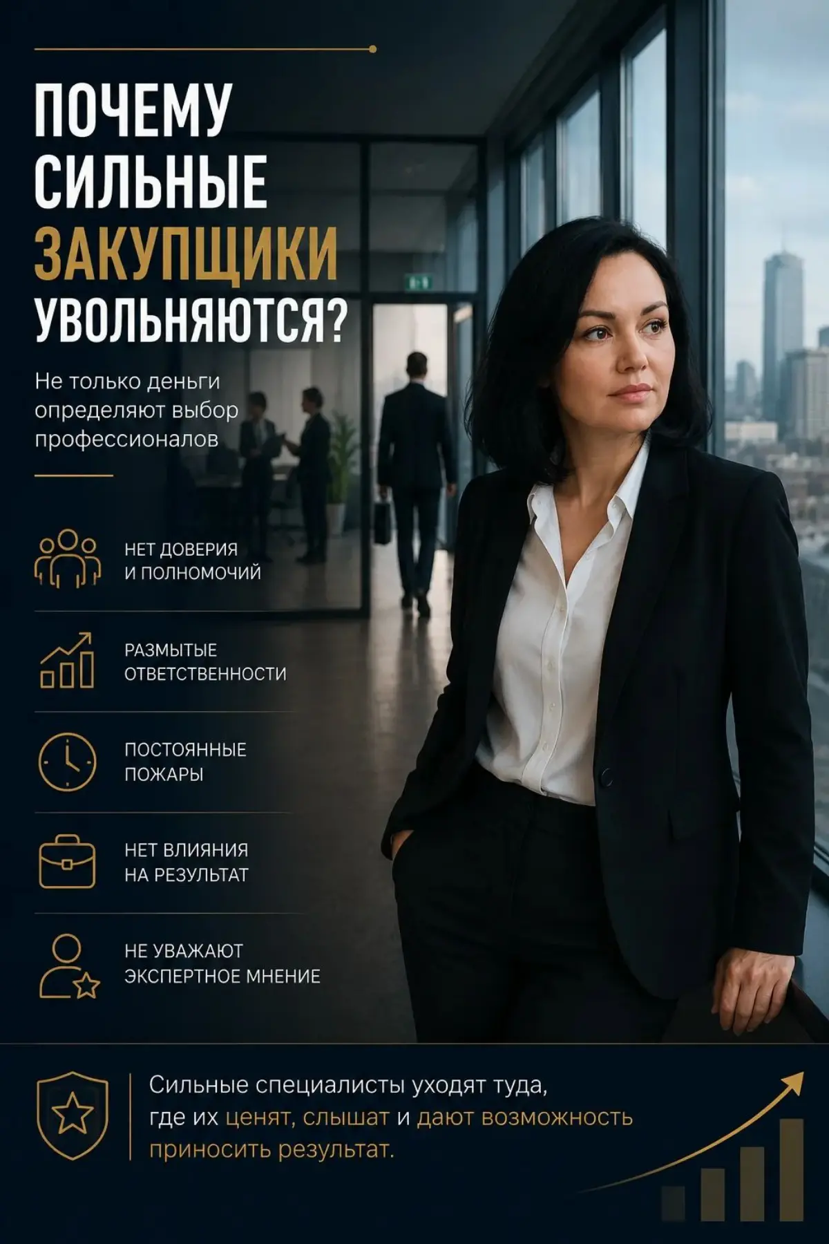 Почему сильные закупщики увольняются?
Руководители часто говорят:
«Сегодня очень сложно найти хорошего закупщика | Сетка — социальная сеть от hh.ru