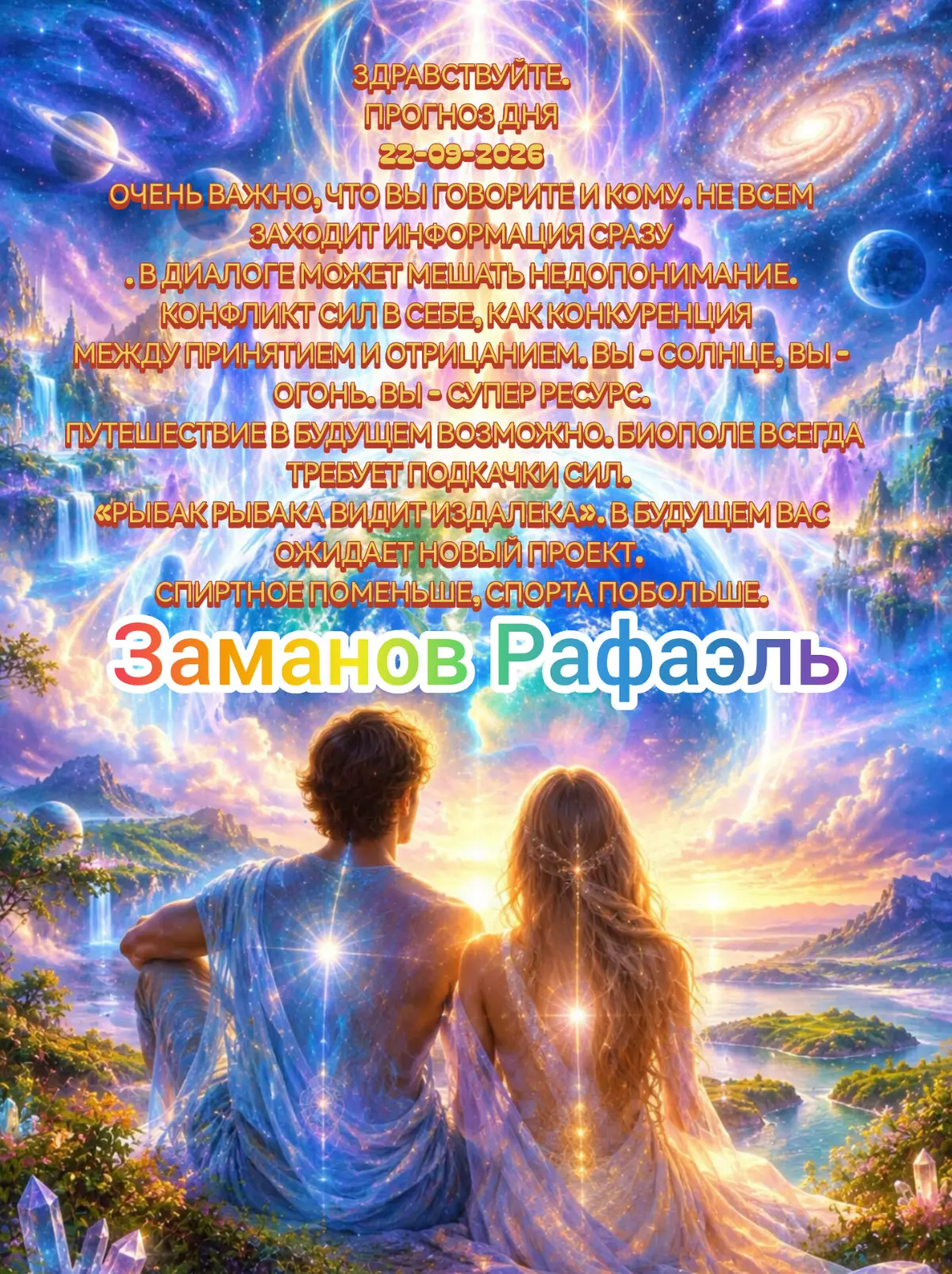 Здравствуйте.
Прогноз дня
22-09-2026
Очень важно, что вы говорите и кому. Не всем заходит информация сразу. В диалоге может мешать недопонимание | Сетка — социальная сеть от hh.ru