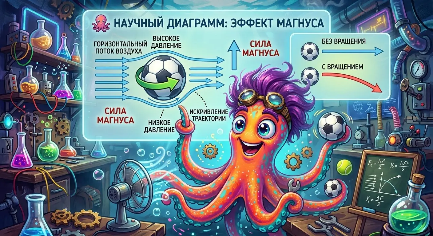 🐙 Опыт №1. Эффект Магнуса | Сетка — социальная сеть от hh.ru