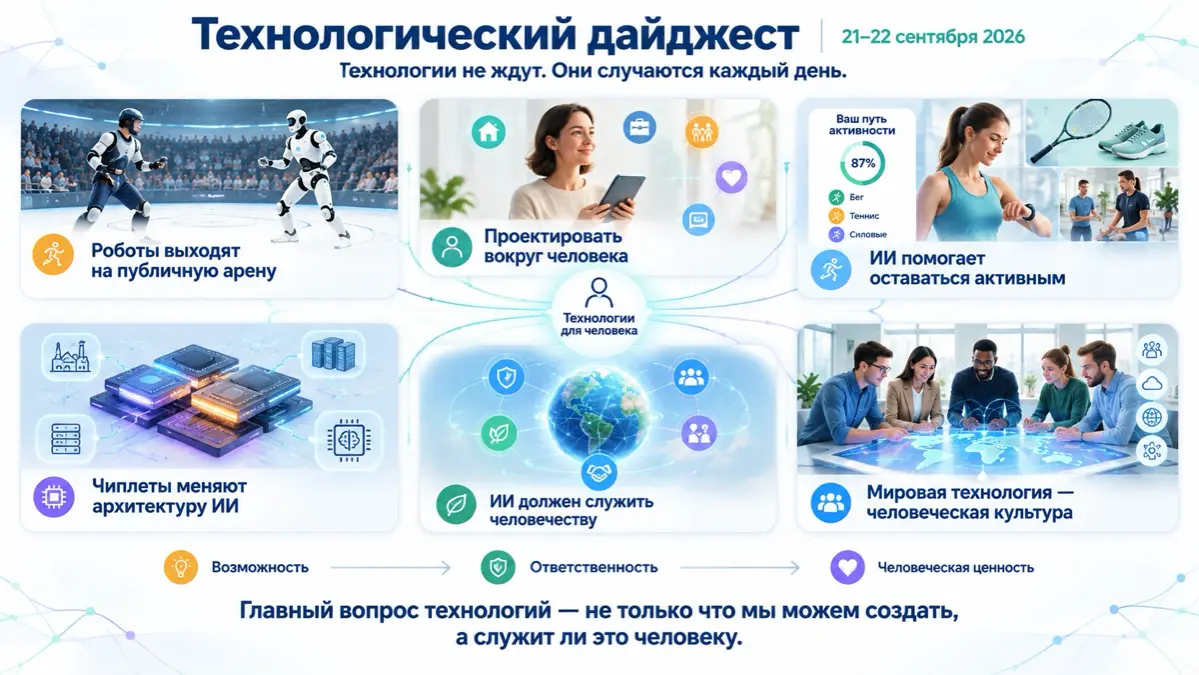 Технологический дайджест: 21–22 сентября 2026 | Сетка — социальная сеть от hh.ru