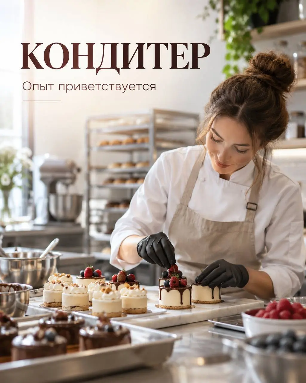 КОНДИТЕР
От 5 000₽/смена
Прямой работодатель
• Москва, м. Улица Академика Янгеля
• Рестораны/Кафе
• +7 (918) 845-68-26
Полное описание вакансии размещено в Телеграм и Макс | Сетка — социальная сеть от hh.ru