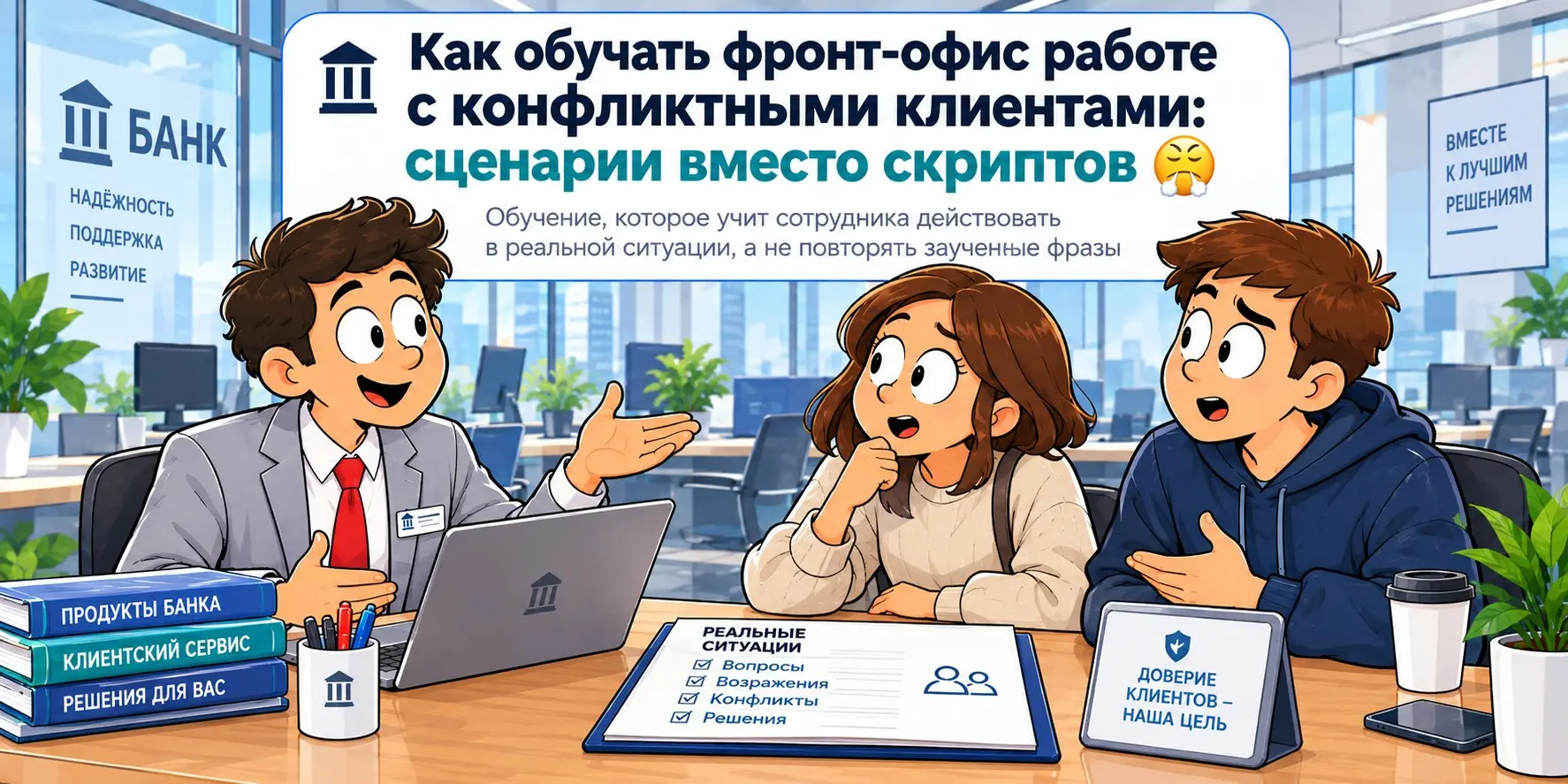 Как обучать фронт-офис работе с конфликтными клиентами😤 | Сетка — социальная сеть от hh.ru