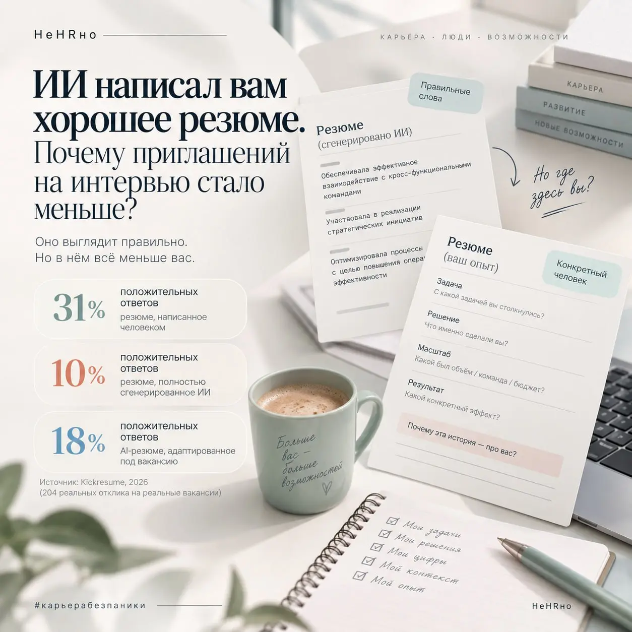 ИИ написал вам хорошее резюме | Сетка — социальная сеть от hh.ru