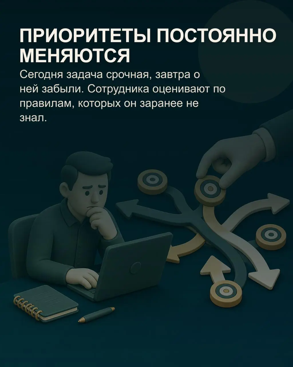 ✅Когда сотрудник не справляется, первое объяснение кажется очевидным: не хватает компетенций, ответственности или мотивации | Сетка — социальная сеть от hh.ru