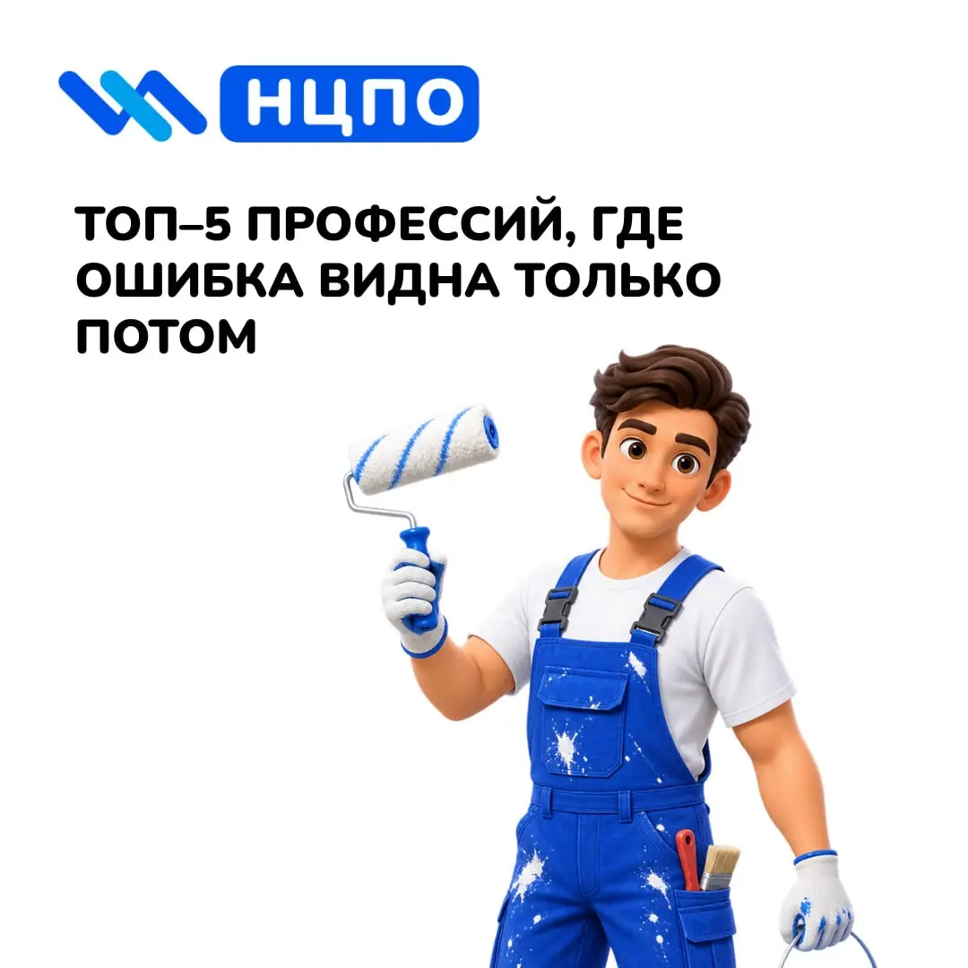 ⏳ ТОП–5 профессий, где ошибка видна только потом
Есть работа, где результат сначала кажется нормальным. Но позже может выясниться, что где-то нарушили технологию или пропустили важную деталь | Сетка — социальная сеть от hh.ru