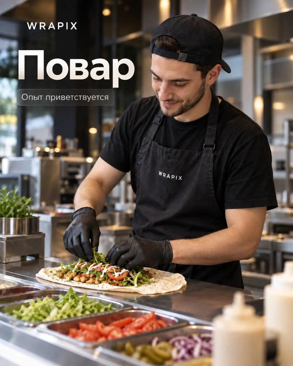 ПОВАР
От 5 000₽/смена
WRAPIX
• Москва, м. Сокол, ТЦ «Метромаркет»
• Рестораны/Кафе
• +79296109124
Полное описание вакансии размещено в Телеграм и Макс. Переходите по ссылке в закрепленном сообщении | Сетка — социальная сеть от hh.ru