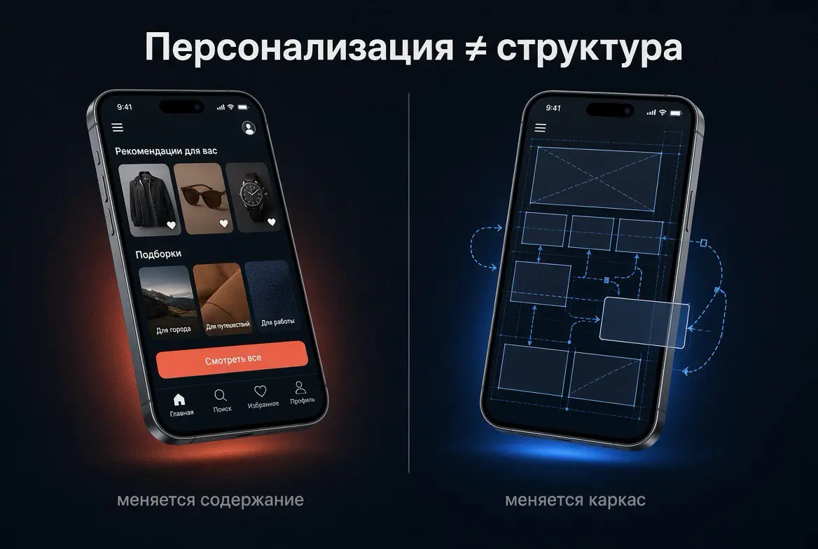 Персонализация и адаптивный интерфейс: в чём разница? | Сетка — социальная сеть от hh.ru