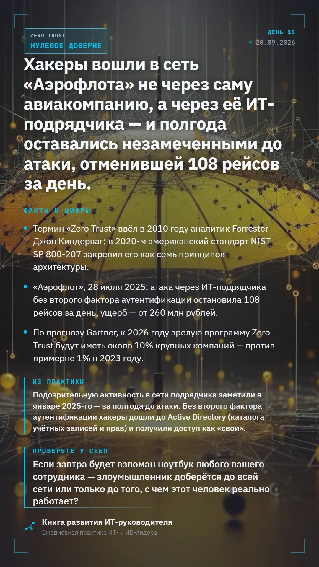 Нулевое доверие в ИТ | Сетка — социальная сеть от hh.ru
