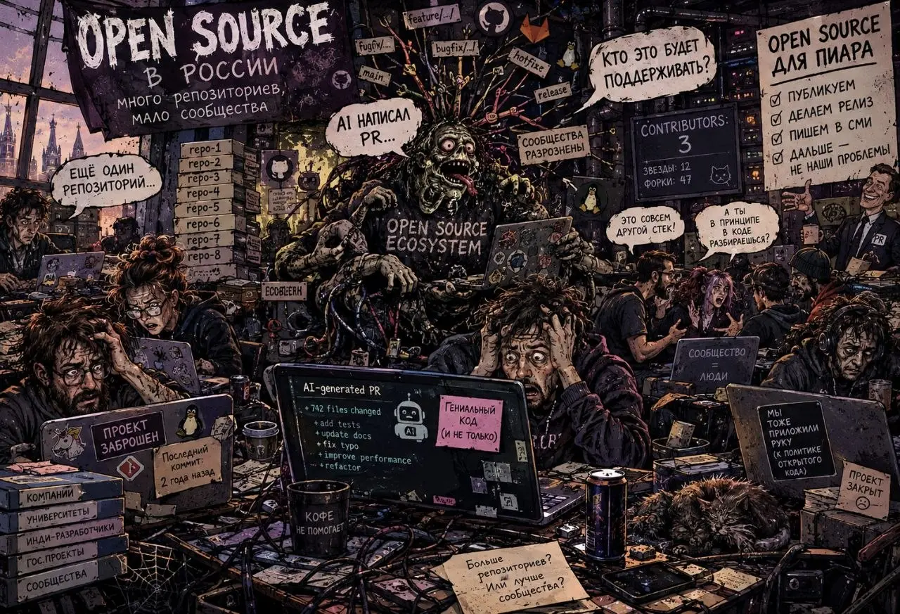Вышел новый обзор Open Source в России от ICT.Moscow | Сетка — социальная сеть от hh.ru
