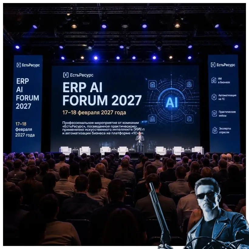 ⚡️ ERP AI FORUM возвращается!
И уходит в эстетику CYBERPUNK:
✅ 17–18 февраля 2027 года
📍 Большой бульвар, 42, стр. 1, Технопарк Сколково, Москва
Практическое применение ИИ в 1С | Сетка — социальная сеть от hh.ru
