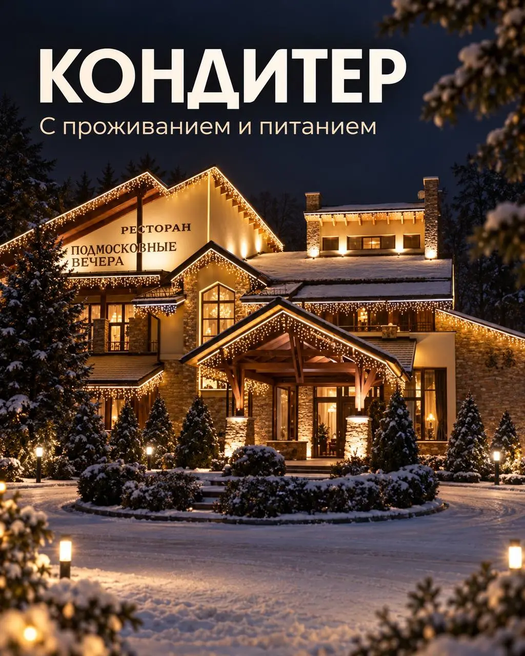 КОНДИТЕР
От 6 000₽/смена + % от мероприятий
Ресторан
• Жуковка
• Рестораны/Кафе
• +79055499934
Полное описание вакансии размещено в Телеграм и Макс. Переходите по ссылке в закрепленном сообщении | Сетка — социальная сеть от hh.ru