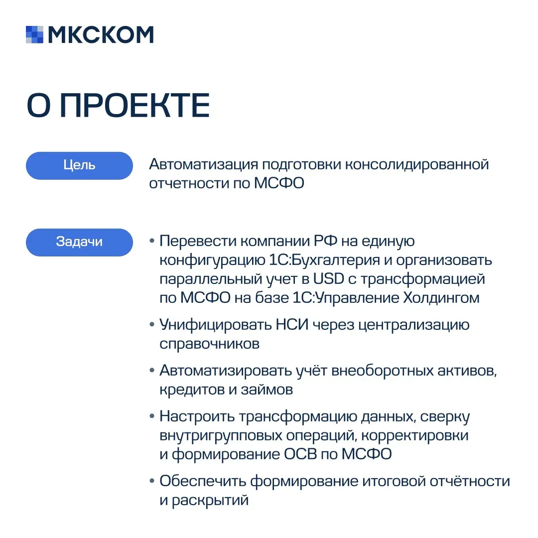 Автоматизация отчетности по МСФО для холдинга «Норебо» | Сетка — социальная сеть от hh.ru