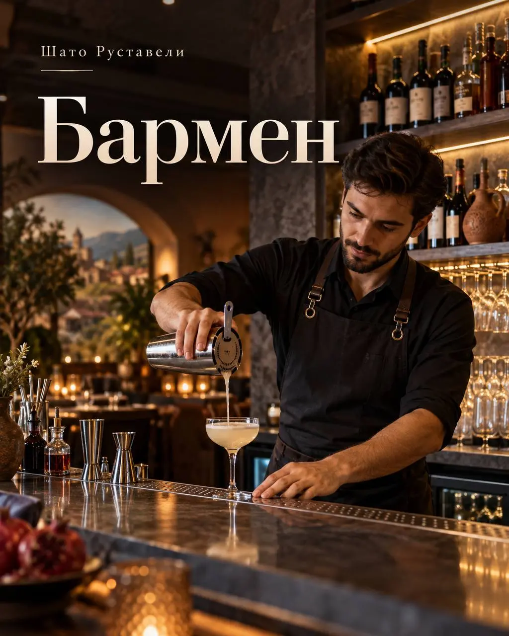 БАРМЕН
От 4 500₽/смена + чаевые + % от банкетов
Ресторан грузинской кухни «Шато Руставели»
• Москва, м. Библиотека им. Ленина, Романов пер., 2/6 стр | Сетка — социальная сеть от hh.ru