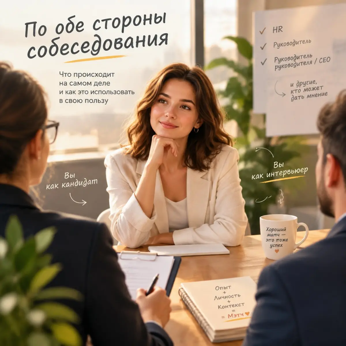 По обе стороны собеседования. | Сетка — социальная сеть от hh.ru