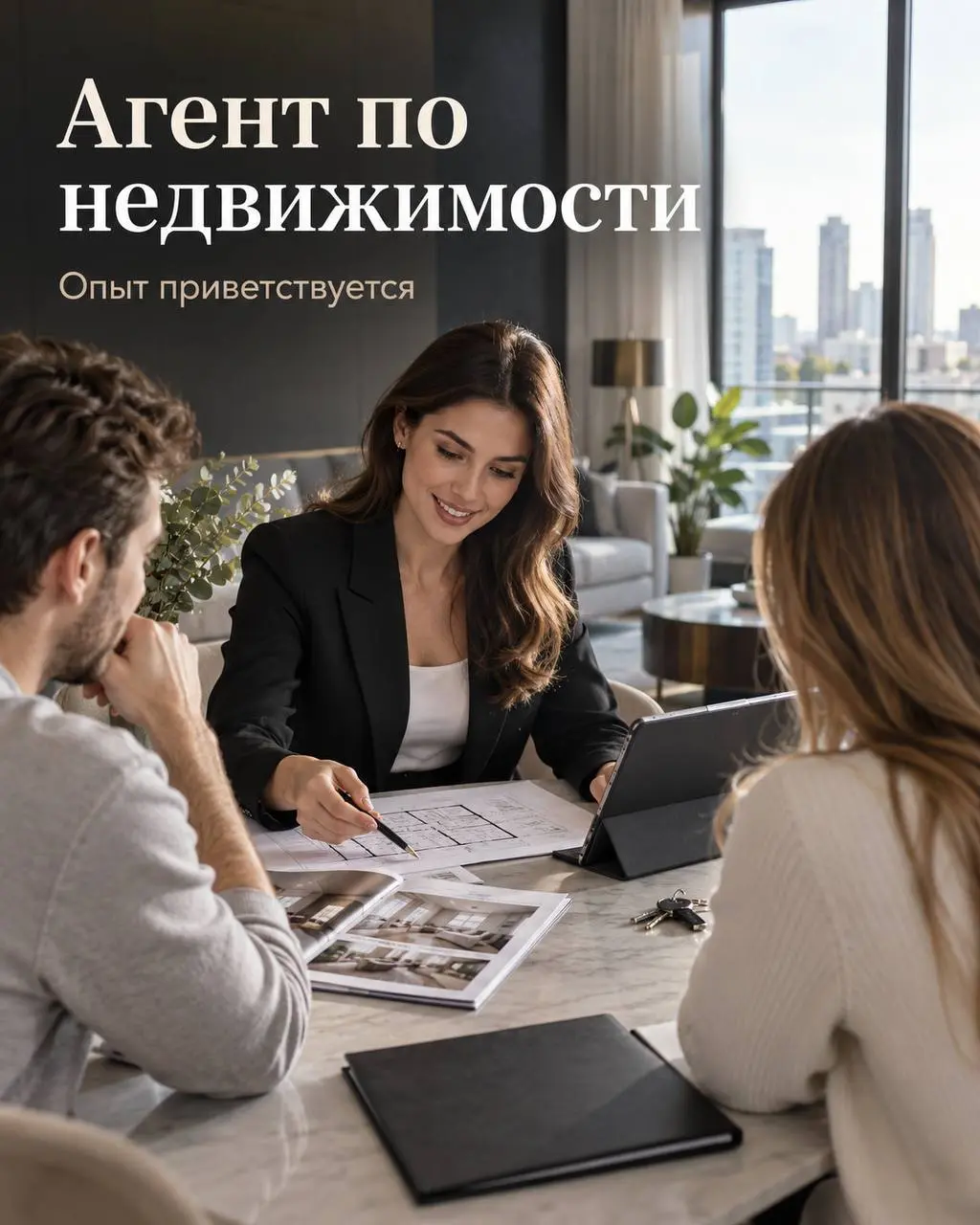 АГЕНТ ПО НЕДВИЖИМОСТИ
От 80 000₽
Прямой работодатель
• Москва
• Недвижимость
• +79268783007
Полное описание вакансии размещено в Телеграм и Макс. Переходите по ссылке в закрепленном сообщении | Сетка — социальная сеть от hh.ru