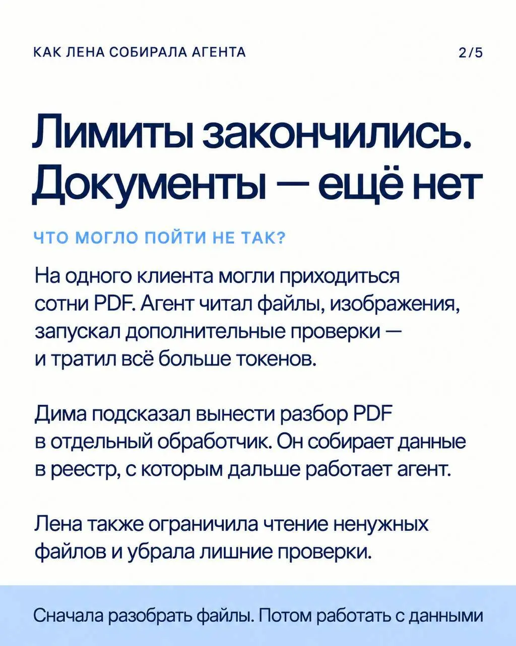 С полутора недель до двух часов. Но сначала агент съел все лимиты 🫠
Лена — юрист по банкротству и участница нашего буткемпа | Сетка — социальная сеть от hh.ru