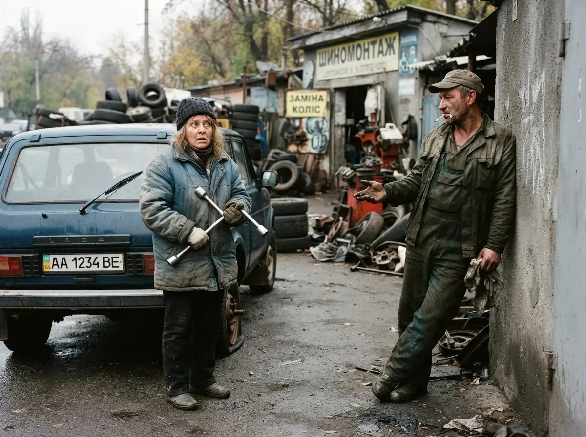Приехала на шиномонтаж сменить резину | Сетка — социальная сеть от hh.ru