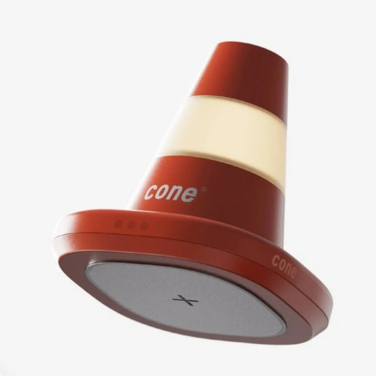 Cone Wireless Charger | Designer: Minseo Jung
Зарядка — формально идеальный повод отложить телефон, но на деле мы продолжаем тянуться к нему: экран лежит вверх и светится | Сетка — социальная сеть от hh.ru