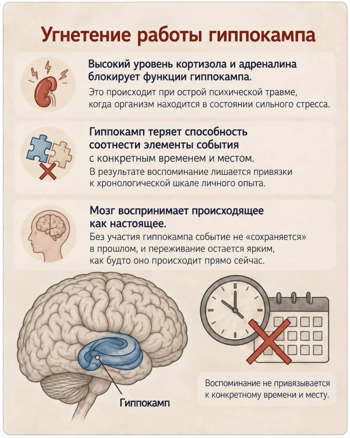 На сессиях мне часто задают вопросы: как работает метод? почему событие не забывается? почему я давно сделал выводы, всё понимаю, а вести себя иначе не могу? что происходит с мозгом?
И человек хочет и... | Сетка — социальная сеть от hh.ru