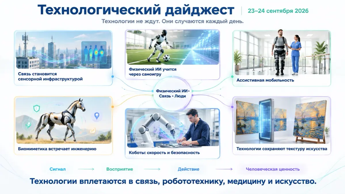 Технологический дайджест: 23–24 сентября 2026 | Сетка — социальная сеть от hh.ru