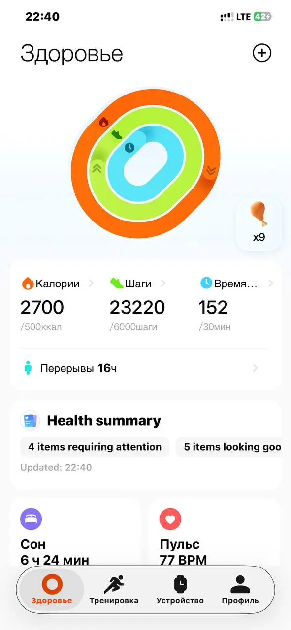 Сегодня прям, весь в делах и заботах. Прошел не мало😊 | Сетка — социальная сеть от hh.ru