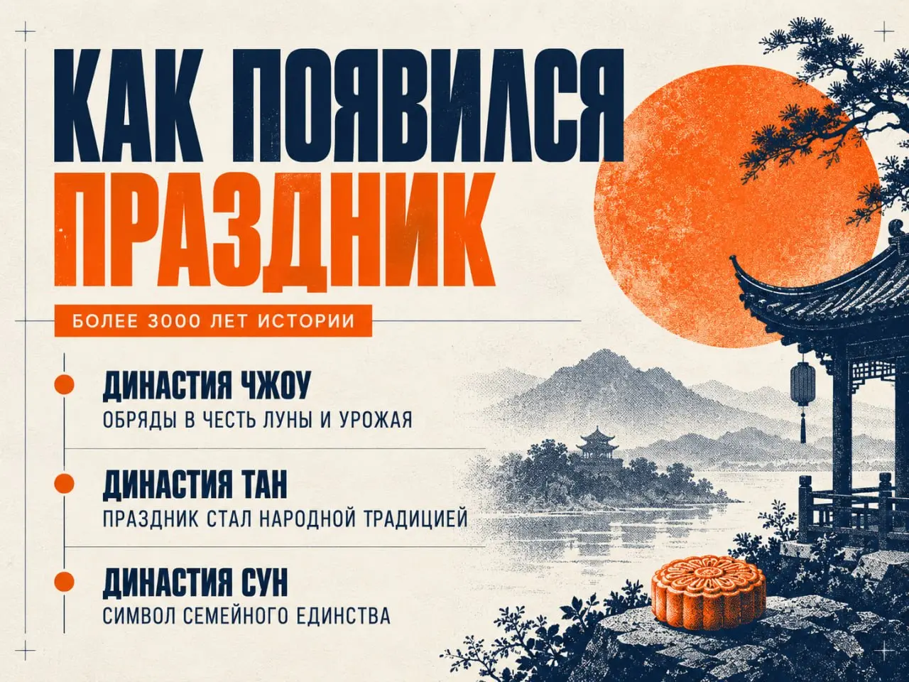 ✅ В Китае начинается Праздник середины осени
С 25 по 27 сентября в Китае отмечают Чжунцюцзе — один из главных семейных праздников страны | Сетка — социальная сеть от hh.ru