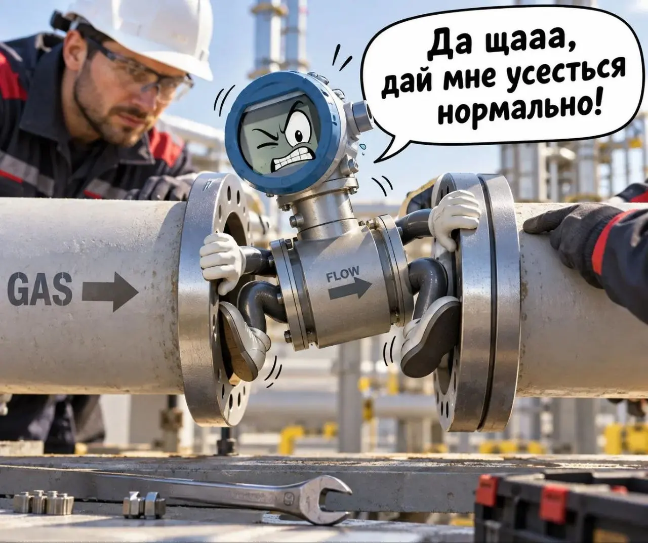 Завод. Закупили новую печь. Уже заканчиваются монтаж и наладка.
Подходим мы с мастером к одному датчику расхода газа. Смотрим: вроде процесс уже идёт, что-то пускают, а датчик показывает расход — «0» | Сетка — социальная сеть от hh.ru
