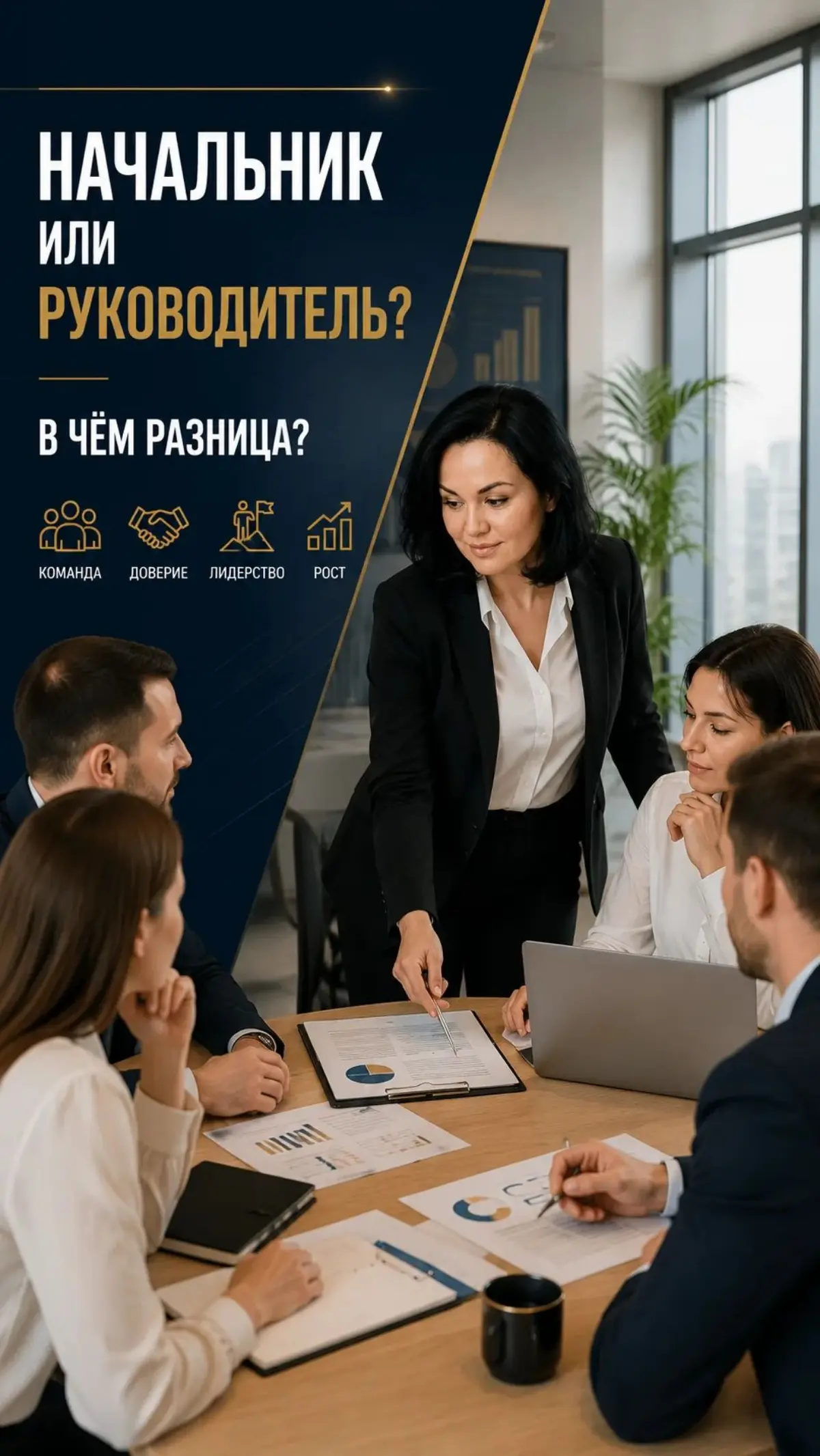 Начальник или руководитель? В чём разница?
На первый взгляд кажется, что это одно и то же.
Но за годы работы я поняла: должность можно получить приказом, а уважение команды — только своими действиями | Сетка — социальная сеть от hh.ru