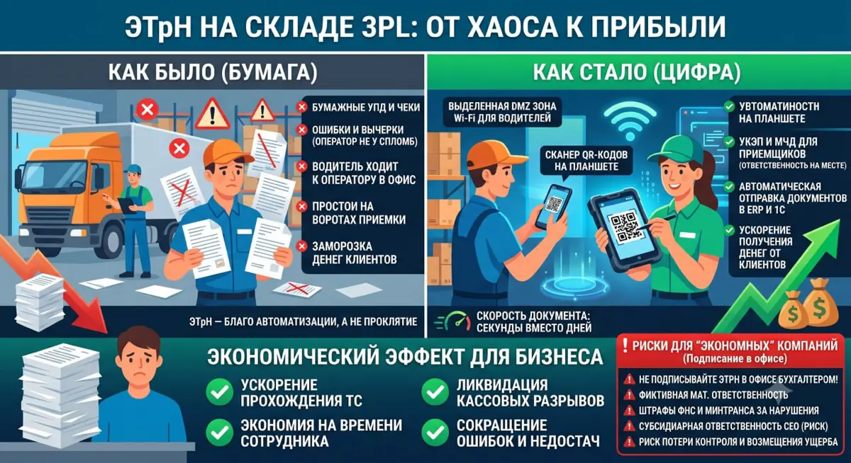 ЭТрН на складе 3PL | Сетка — социальная сеть от hh.ru