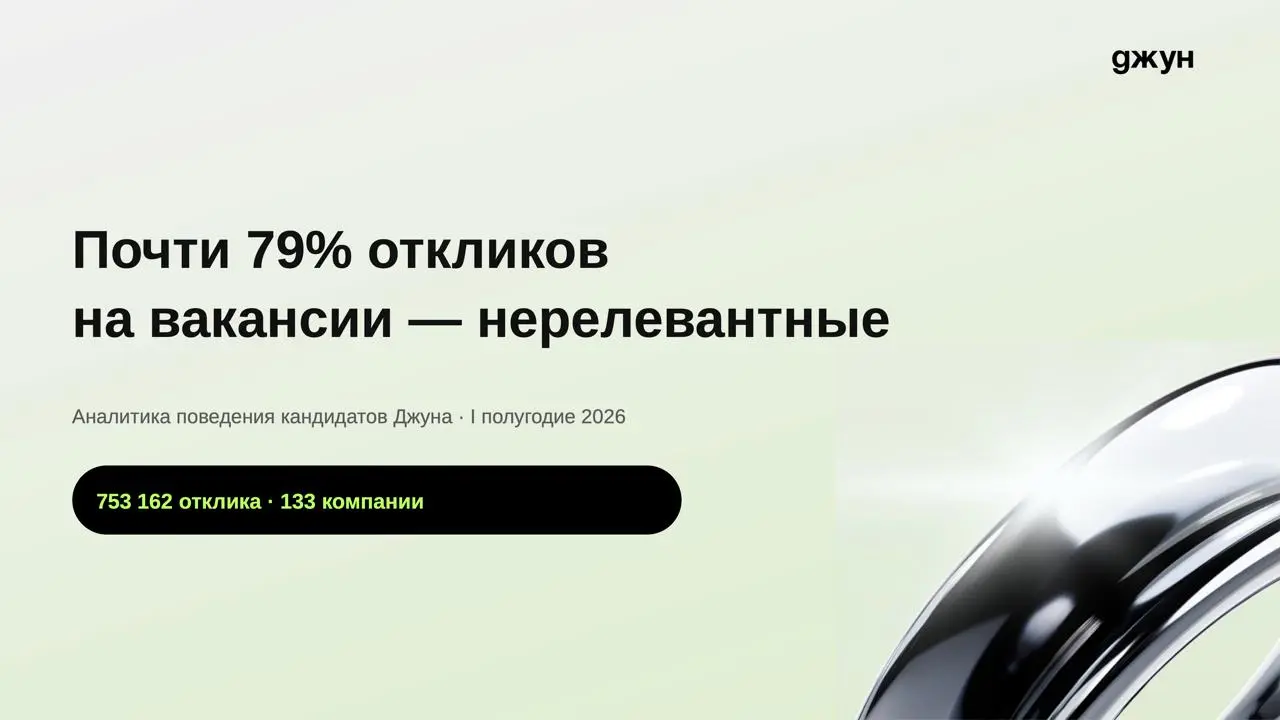 Почти 79% откликов на вакансии в первой половине 2026 года оказались нерелевантными | Сетка — социальная сеть от hh.ru