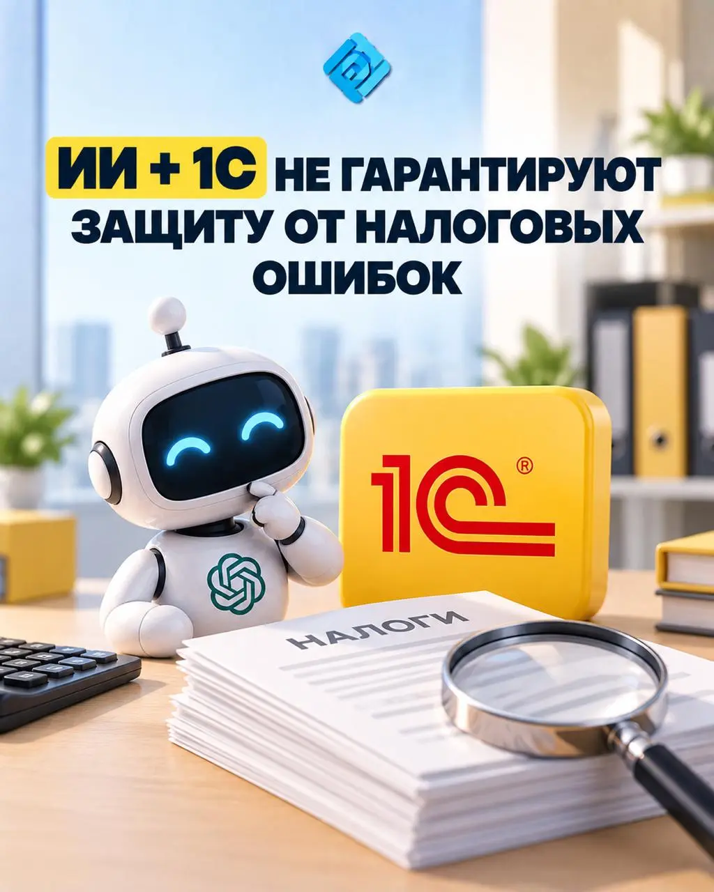 ИИ + 1С не гарантируют защиту от налоговых ошибок 🤖
Нейросеть может неплохо справляться с расчетами и составлением бюджета, но в налоговом планировании риски значительно выше | Сетка — социальная сеть от hh.ru