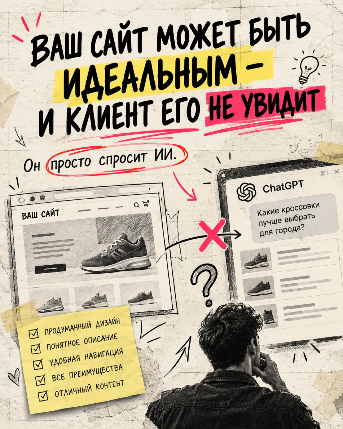 Ваш сайт может быть идеальным. Но клиент может до него не... | Сетка — социальная сеть от hh.ru