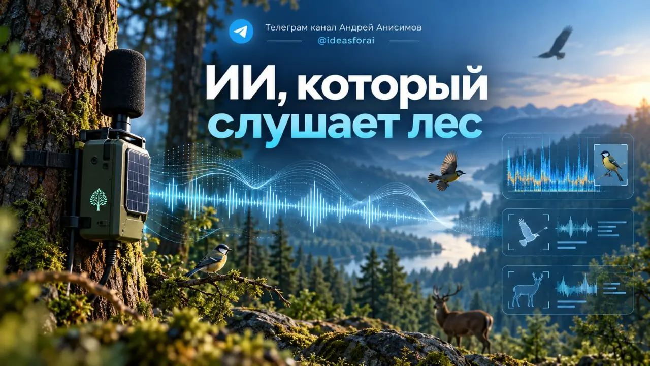 ИИ, который слушает лес и понимает, кто там живёт 🏞
Обычно мониторинг природы представляют так: биологи ходят по лесу, считают птиц, ставят фотоловушки и вручную разбирают наблюдения | Сетка — социальная сеть от hh.ru