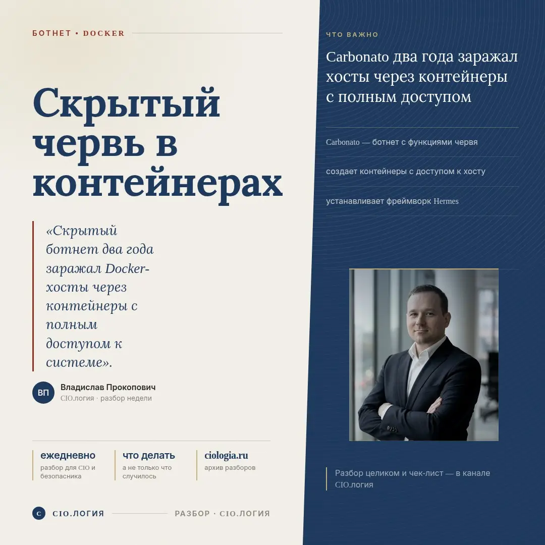 Как забытый Docker-контейнер два года сливал данные наружу | Сетка — социальная сеть от hh.ru