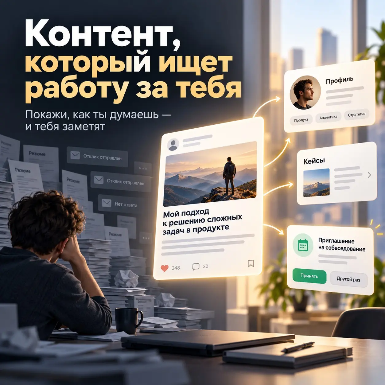 Контент, который ищет работу за тебя | Сетка — социальная сеть от hh.ru
