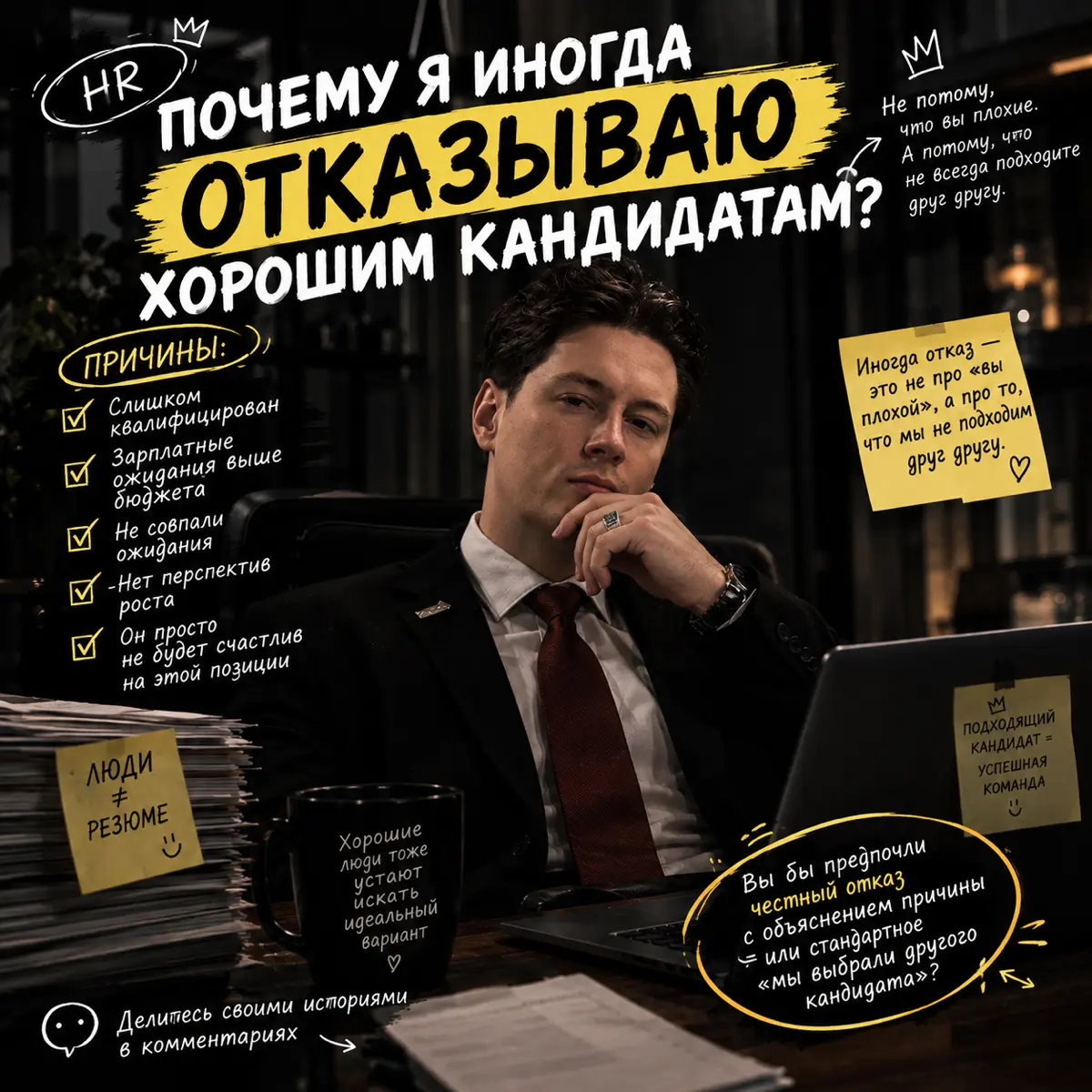 ПОЧЕМУ Я ИНОГДА ОТКАЗЫВАЮ ХОРОШИМ КАНДИДАТАМ? | Сетка — социальная сеть от hh.ru